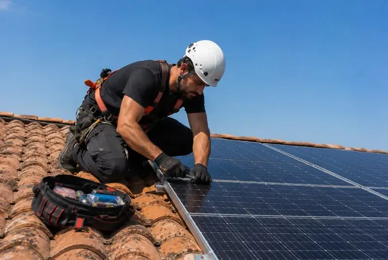 Maintenance et monitoring de panneaux solaires à Montmelas-Saint-Sorlin